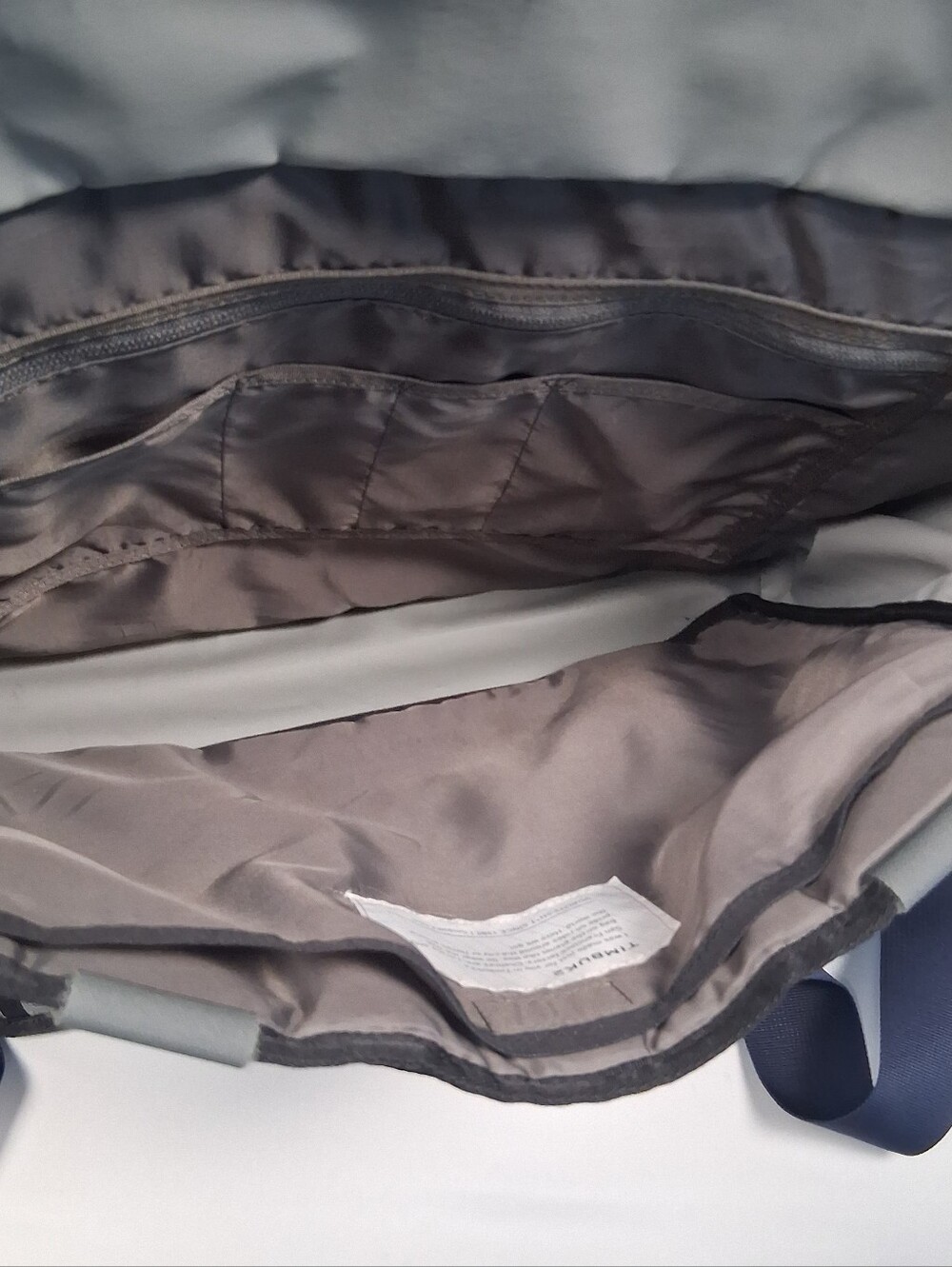 Timbuk2 San Francisco Command Messenger CrossBody Bag Laptop Organizer Gray/Blue - Picture 6 of 16
